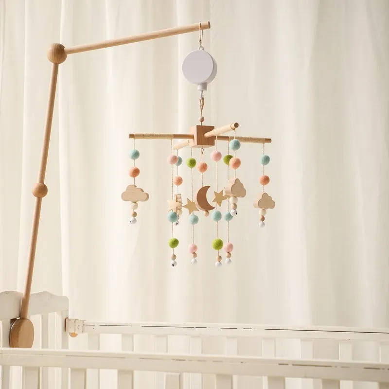 Baby Crib Mobile Wooden Bed Bell Rattle Toy Soft Felt Hot Air Balloon Wind Chime Pendant Newborn Comfort Bed Bell Toys Baby Gift Baby Crib Mobile Wooden Bed Bell Rattle Toy Soft Felt Hot Air Balloon Wind Chime Pendant Newborn Comfort Bed Bell Toys Baby Gift