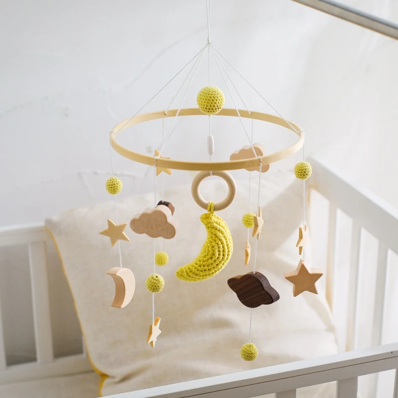 Baby Crib Mobile Wooden Bed Bell Rattle Toy Soft Felt Hot Air Balloon Wind Chime Pendant Newborn Comfort Bed Bell Toys Baby Gift Baby Crib Mobile Wooden Bed Bell Rattle Toy Soft Felt Hot Air Balloon Wind Chime Pendant Newborn Comfort Bed Bell Toys Baby Gift