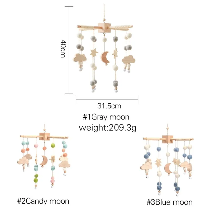 Baby Crib Mobile Wooden Bed Bell Rattle Toy Soft Felt Hot Air Balloon Wind Chime Pendant Newborn Comfort Bed Bell Toys Baby Gift Baby Crib Mobile Wooden Bed Bell Rattle Toy Soft Felt Hot Air Balloon Wind Chime Pendant Newborn Comfort Bed Bell Toys Baby Gift