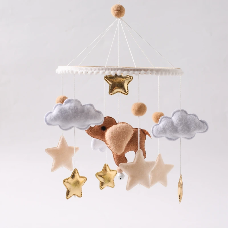 Baby Crib Mobile Wooden Bed Bell Rattle Toy Soft Felt Hot Air Balloon Wind Chime Pendant Newborn Comfort Bed Bell Toys Baby Gift Baby Crib Mobile Wooden Bed Bell Rattle Toy Soft Felt Hot Air Balloon Wind Chime Pendant Newborn Comfort Bed Bell Toys Baby Gift