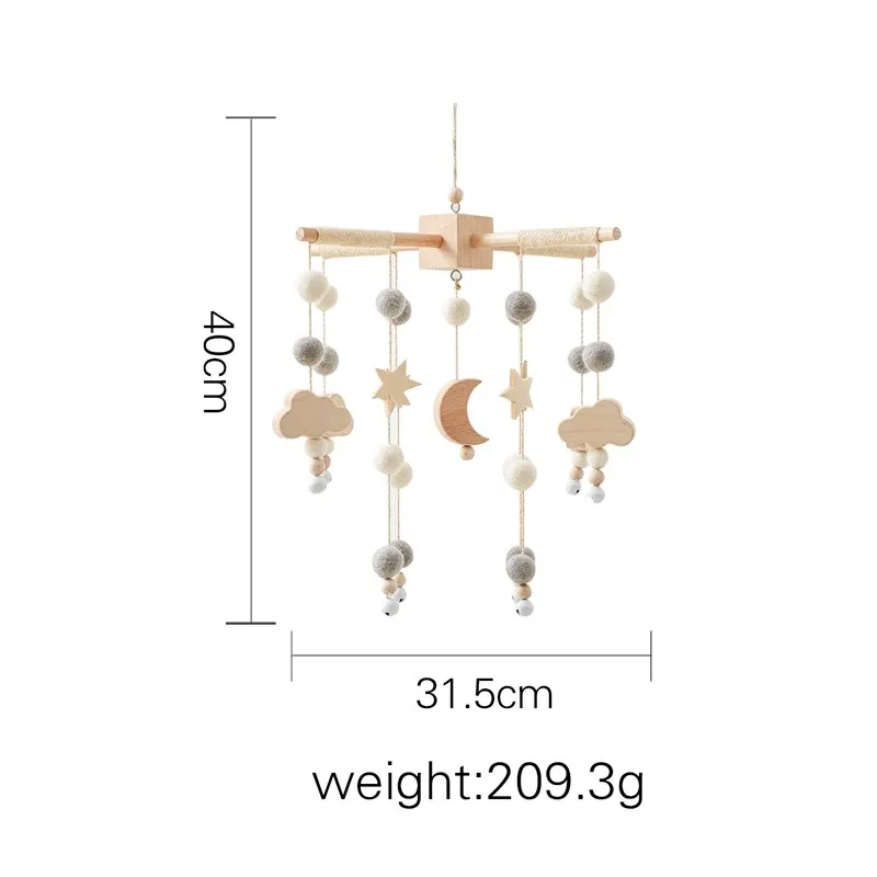 Baby Crib Mobile Wooden Bed Bell Rattle Toy Soft Felt Hot Air Balloon Wind Chime Pendant Newborn Comfort Bed Bell Toys Baby Gift Baby Crib Mobile Wooden Bed Bell Rattle Toy Soft Felt Hot Air Balloon Wind Chime Pendant Newborn Comfort Bed Bell Toys Baby Gift
