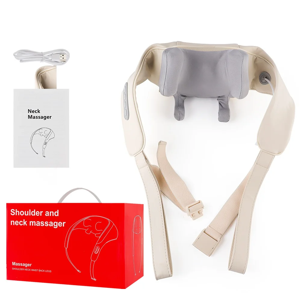 Foreverlily 26W Neck And Shoulder Massager Wireless Shoulder And Back Kneading Massage Shawl Trapezius Neck Cervical masajeador Foreverlily 26W Neck And Shoulder Massager Wireless Shoulder And Back Kneading Massage Shawl Trapezius Neck Cervical masajeador