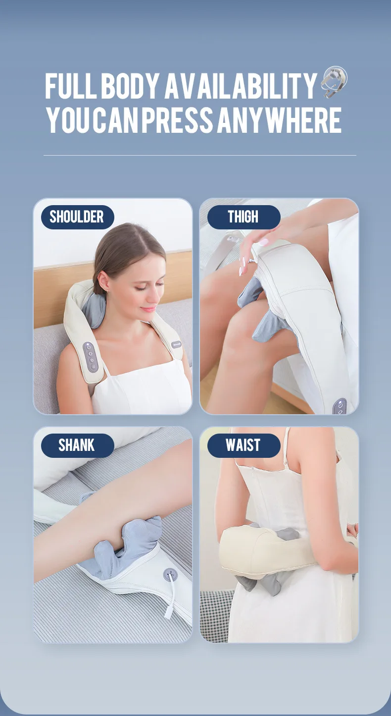 Foreverlily 26W Neck And Shoulder Massager Wireless Shoulder And Back Kneading Massage Shawl Trapezius Neck Cervical masajeador Foreverlily 26W Neck And Shoulder Massager Wireless Shoulder And Back Kneading Massage Shawl Trapezius Neck Cervical masajeador