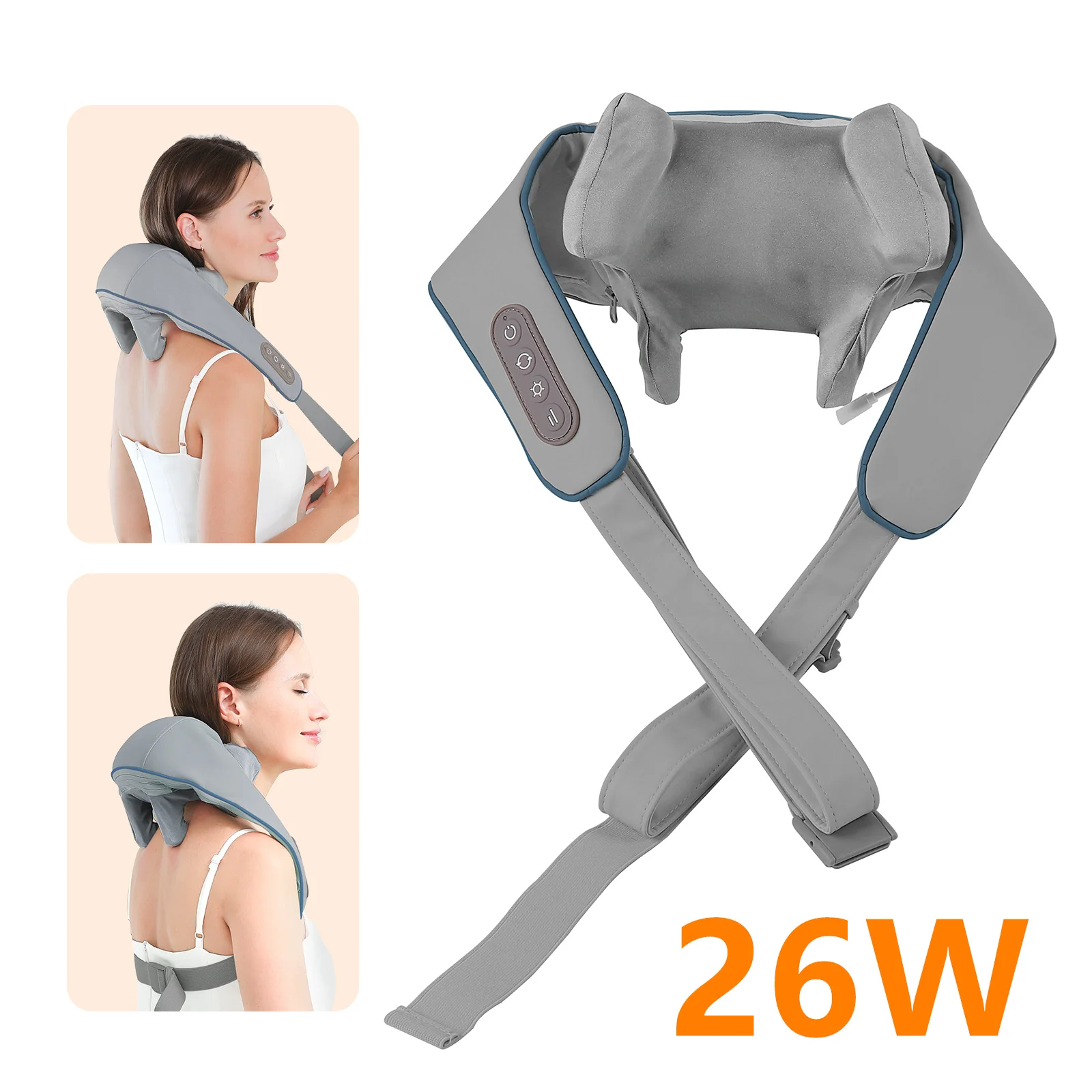 Foreverlily 26W Neck And Shoulder Massager Wireless Shoulder And Back Kneading Massage Shawl Trapezius Neck Cervical masajeador Foreverlily 26W Neck And Shoulder Massager Wireless Shoulder And Back Kneading Massage Shawl Trapezius Neck Cervical masajeador
