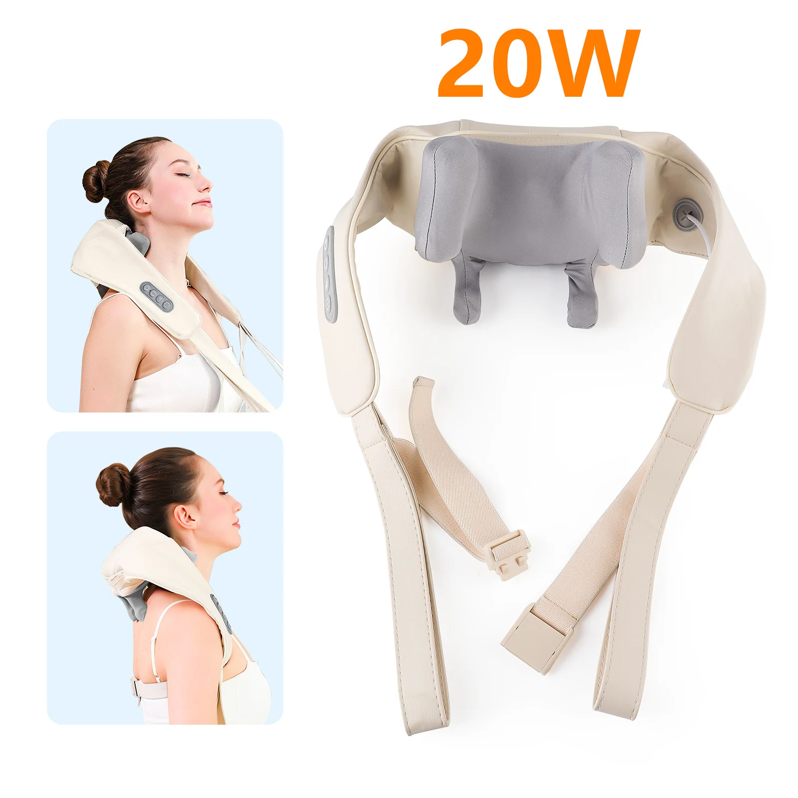 Foreverlily 26W Neck And Shoulder Massager Wireless Shoulder And Back Kneading Massage Shawl Trapezius Neck Cervical masajeador Foreverlily 26W Neck And Shoulder Massager Wireless Shoulder And Back Kneading Massage Shawl Trapezius Neck Cervical masajeador