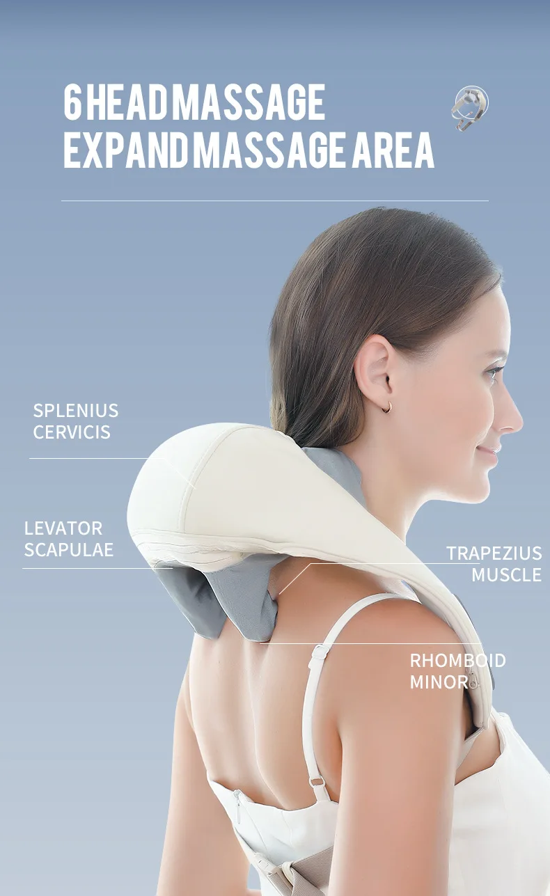 Foreverlily 26W Neck And Shoulder Massager Wireless Shoulder And Back Kneading Massage Shawl Trapezius Neck Cervical masajeador Foreverlily 26W Neck And Shoulder Massager Wireless Shoulder And Back Kneading Massage Shawl Trapezius Neck Cervical masajeador