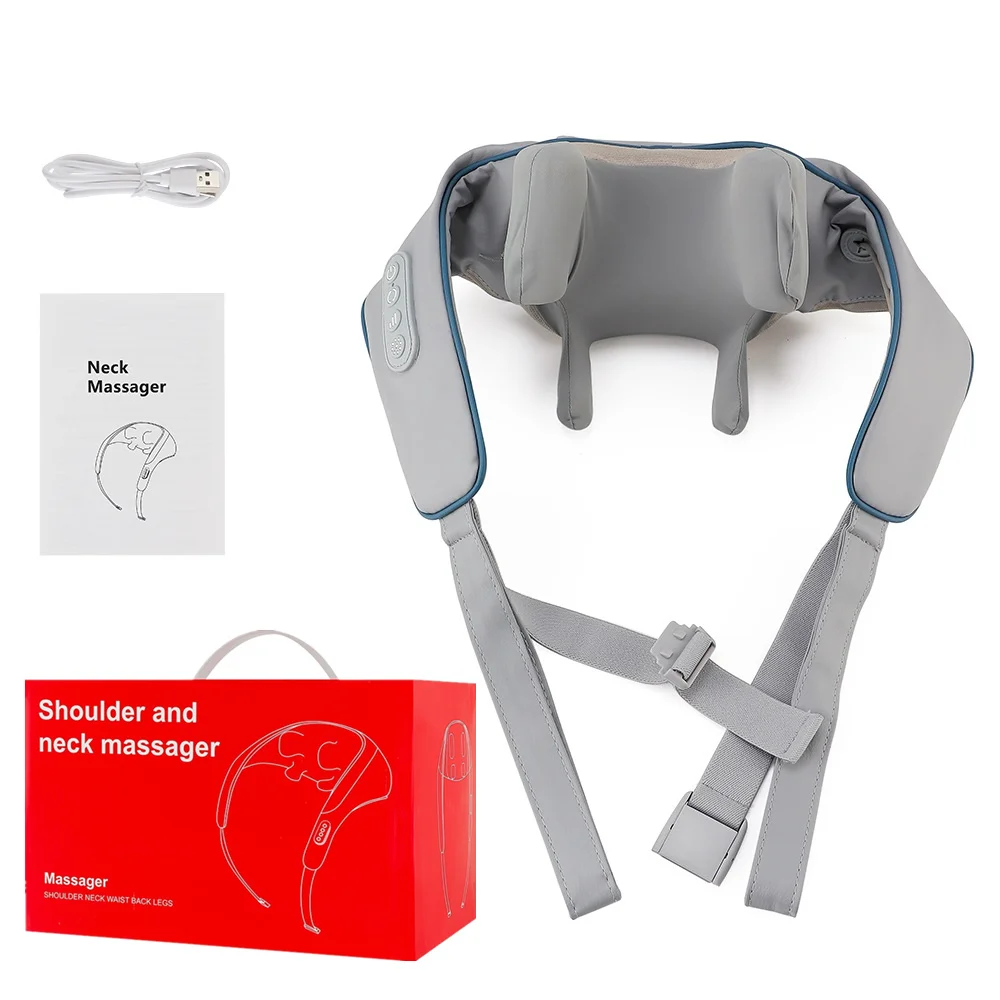 Foreverlily 26W Neck And Shoulder Massager Wireless Shoulder And Back Kneading Massage Shawl Trapezius Neck Cervical masajeador Foreverlily 26W Neck And Shoulder Massager Wireless Shoulder And Back Kneading Massage Shawl Trapezius Neck Cervical masajeador