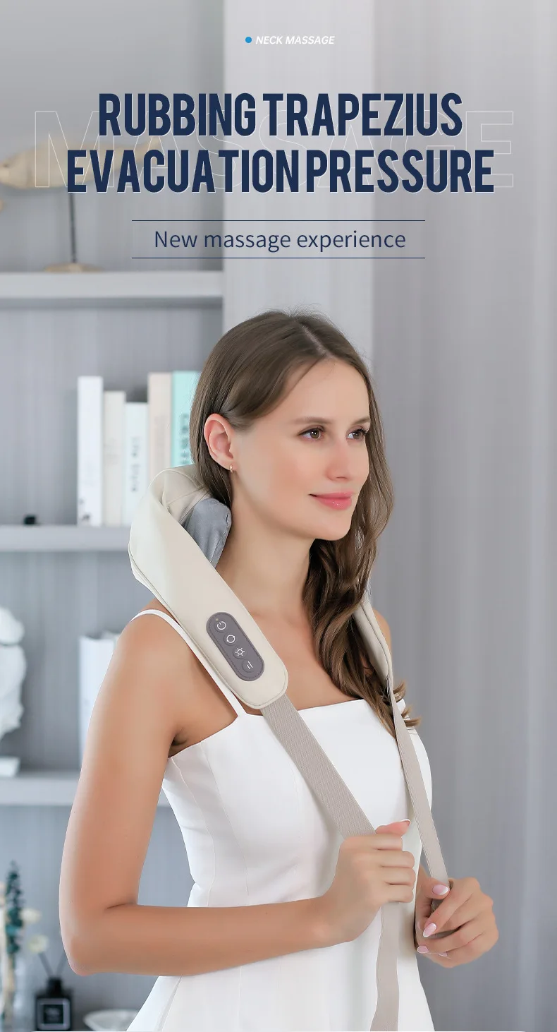 Foreverlily 26W Neck And Shoulder Massager Wireless Shoulder And Back Kneading Massage Shawl Trapezius Neck Cervical masajeador Foreverlily 26W Neck And Shoulder Massager Wireless Shoulder And Back Kneading Massage Shawl Trapezius Neck Cervical masajeador