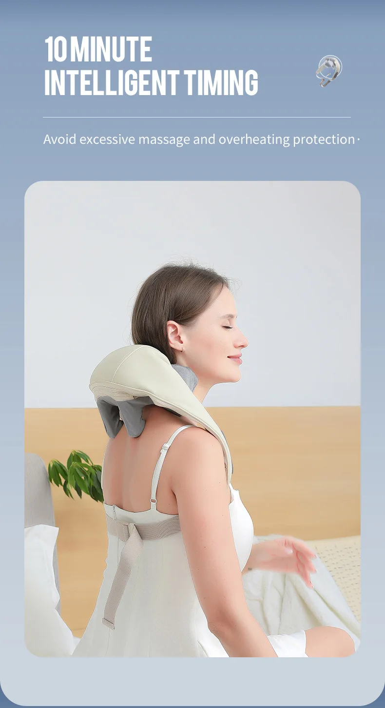 Foreverlily 26W Neck And Shoulder Massager Wireless Shoulder And Back Kneading Massage Shawl Trapezius Neck Cervical masajeador Foreverlily 26W Neck And Shoulder Massager Wireless Shoulder And Back Kneading Massage Shawl Trapezius Neck Cervical masajeador