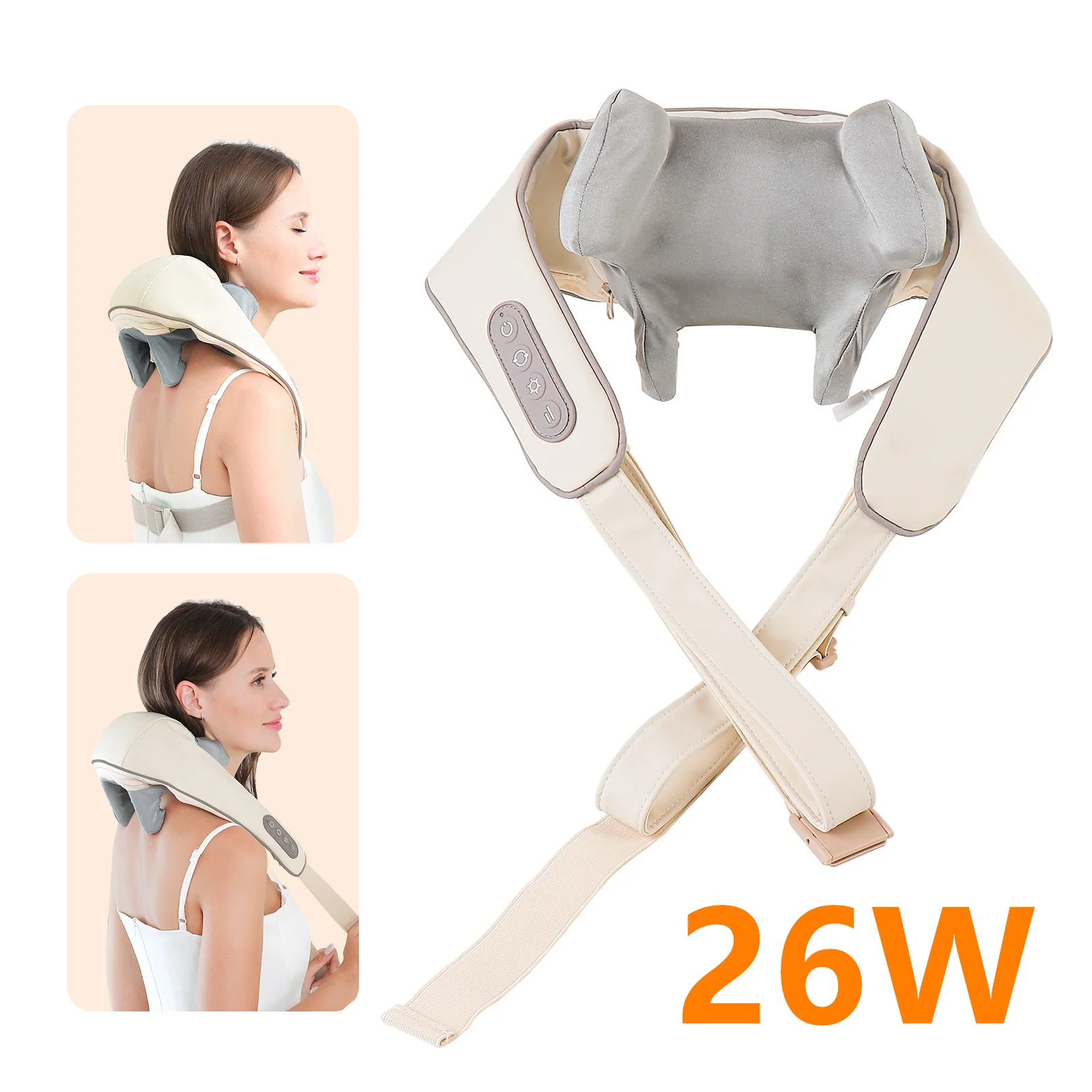 Foreverlily 26W Neck And Shoulder Massager Wireless Shoulder And Back Kneading Massage Shawl Trapezius Neck Cervical masajeador Foreverlily 26W Neck And Shoulder Massager Wireless Shoulder And Back Kneading Massage Shawl Trapezius Neck Cervical masajeador