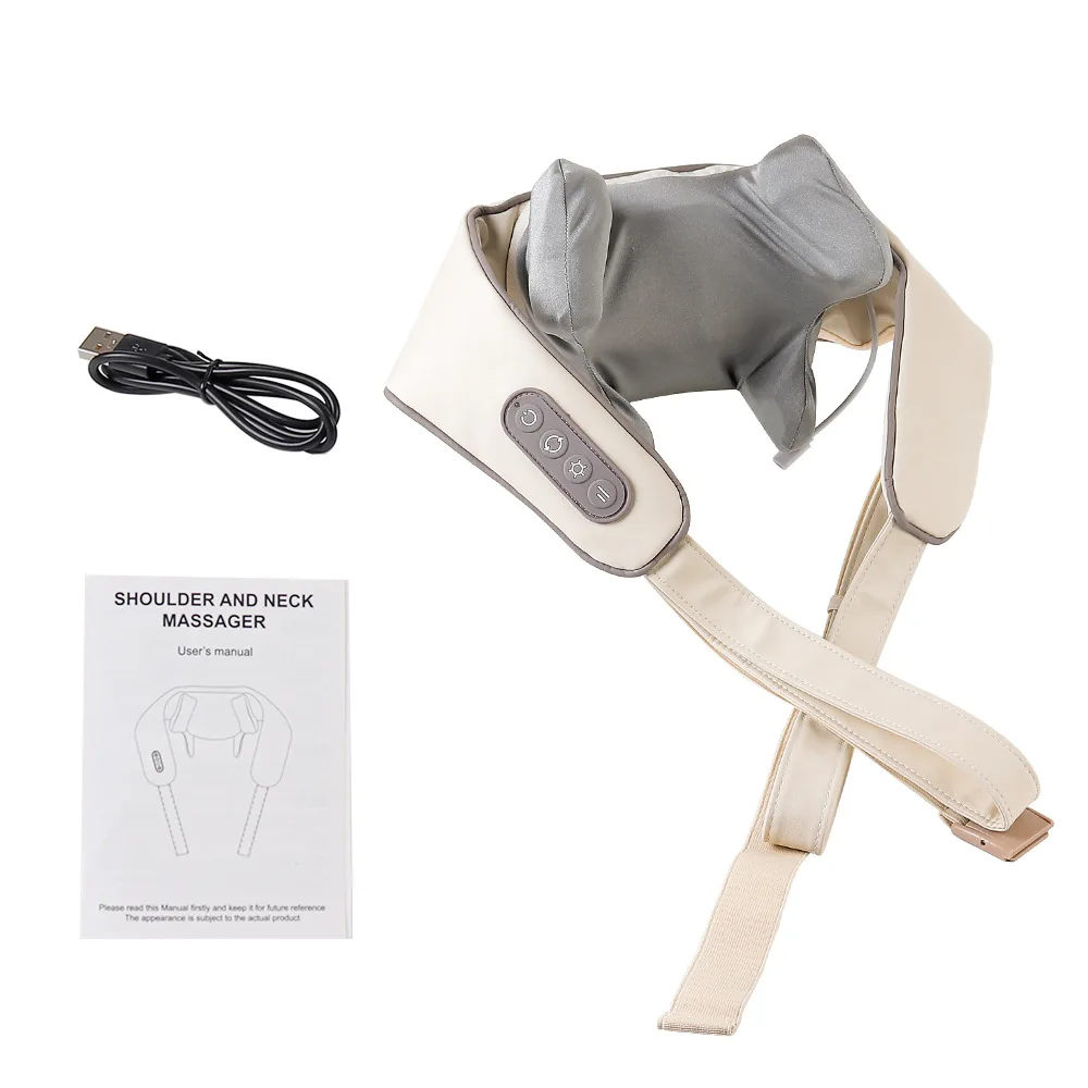 Foreverlily 26W Neck And Shoulder Massager Wireless Shoulder And Back Kneading Massage Shawl Trapezius Neck Cervical masajeador Foreverlily 26W Neck And Shoulder Massager Wireless Shoulder And Back Kneading Massage Shawl Trapezius Neck Cervical masajeador