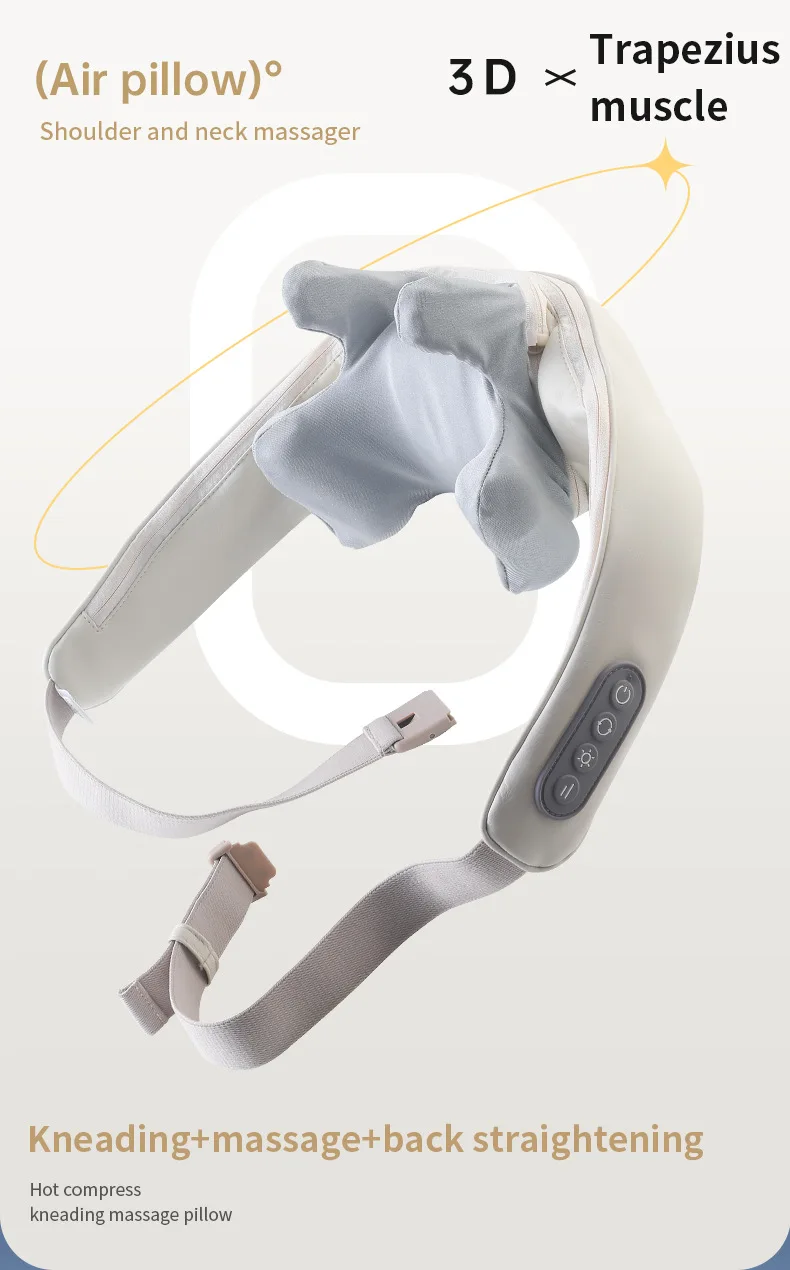 Foreverlily 26W Neck And Shoulder Massager Wireless Shoulder And Back Kneading Massage Shawl Trapezius Neck Cervical masajeador Foreverlily 26W Neck And Shoulder Massager Wireless Shoulder And Back Kneading Massage Shawl Trapezius Neck Cervical masajeador