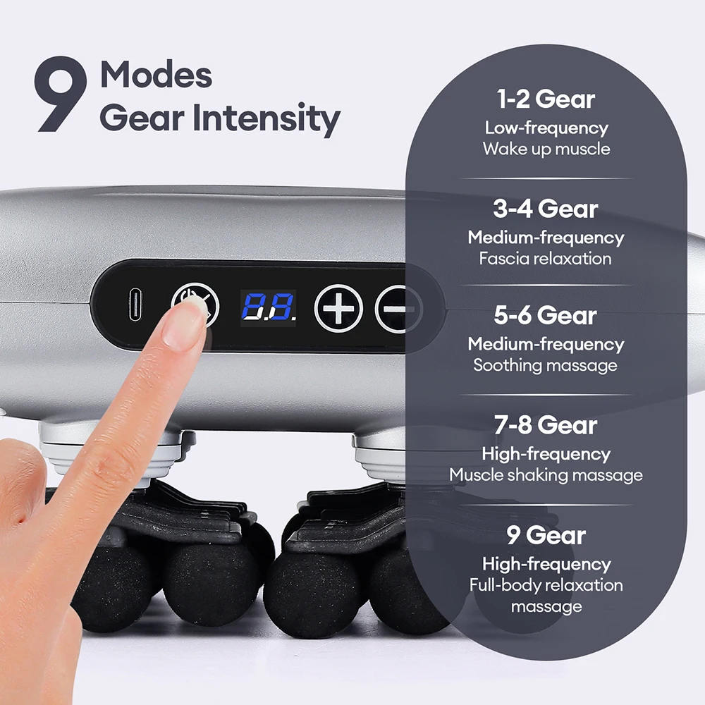 22-Head Fascia Gun High-Frequency Vibration Body Massage Gun Back and Waist Massager Massager Neck Shoulder Massager masajeador 22-Head Fascia Gun High-Frequency Vibration Body Massage Gun Back and Waist Massager Massager Neck Shoulder Massager masajeador