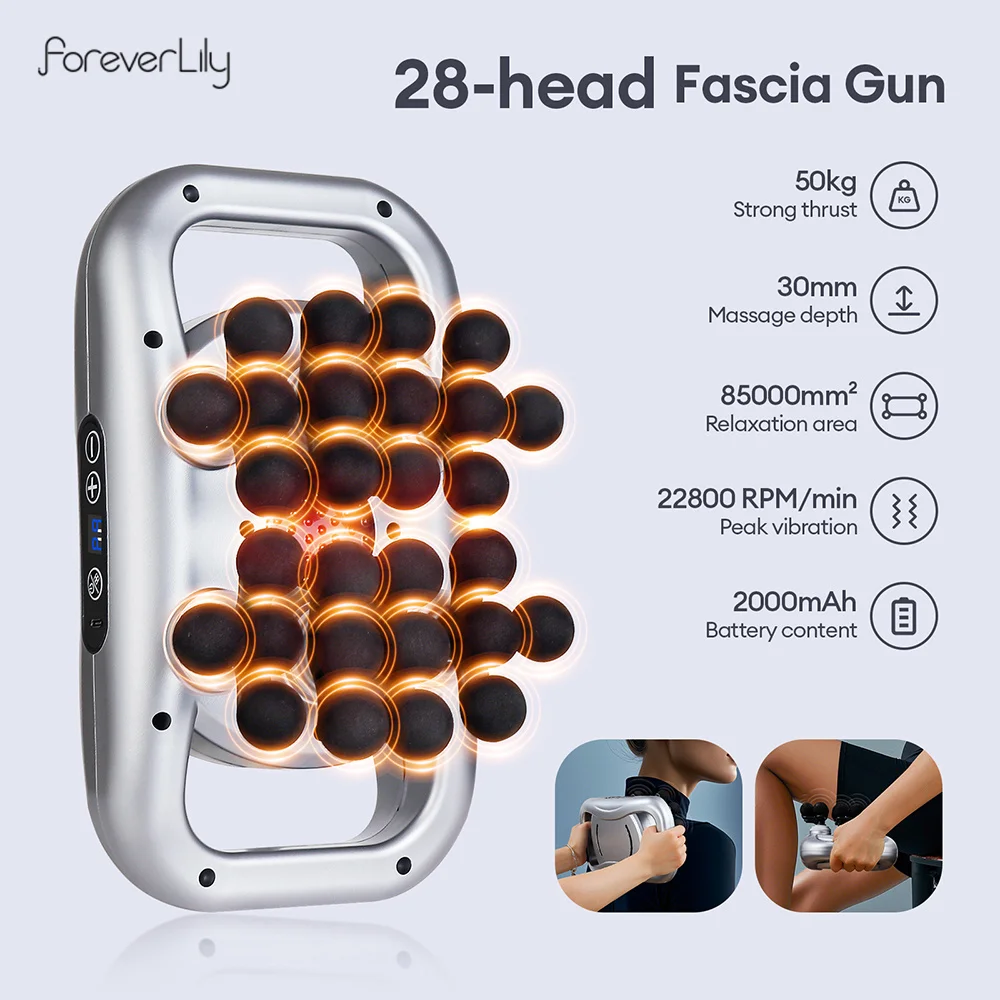 22-Head Fascia Gun High-Frequency Vibration Body Massage Gun Back and Waist Massager Massager Neck Shoulder Massager masajeador 22-Head Fascia Gun High-Frequency Vibration Body Massage Gun Back and Waist Massager Massager Neck Shoulder Massager masajeador