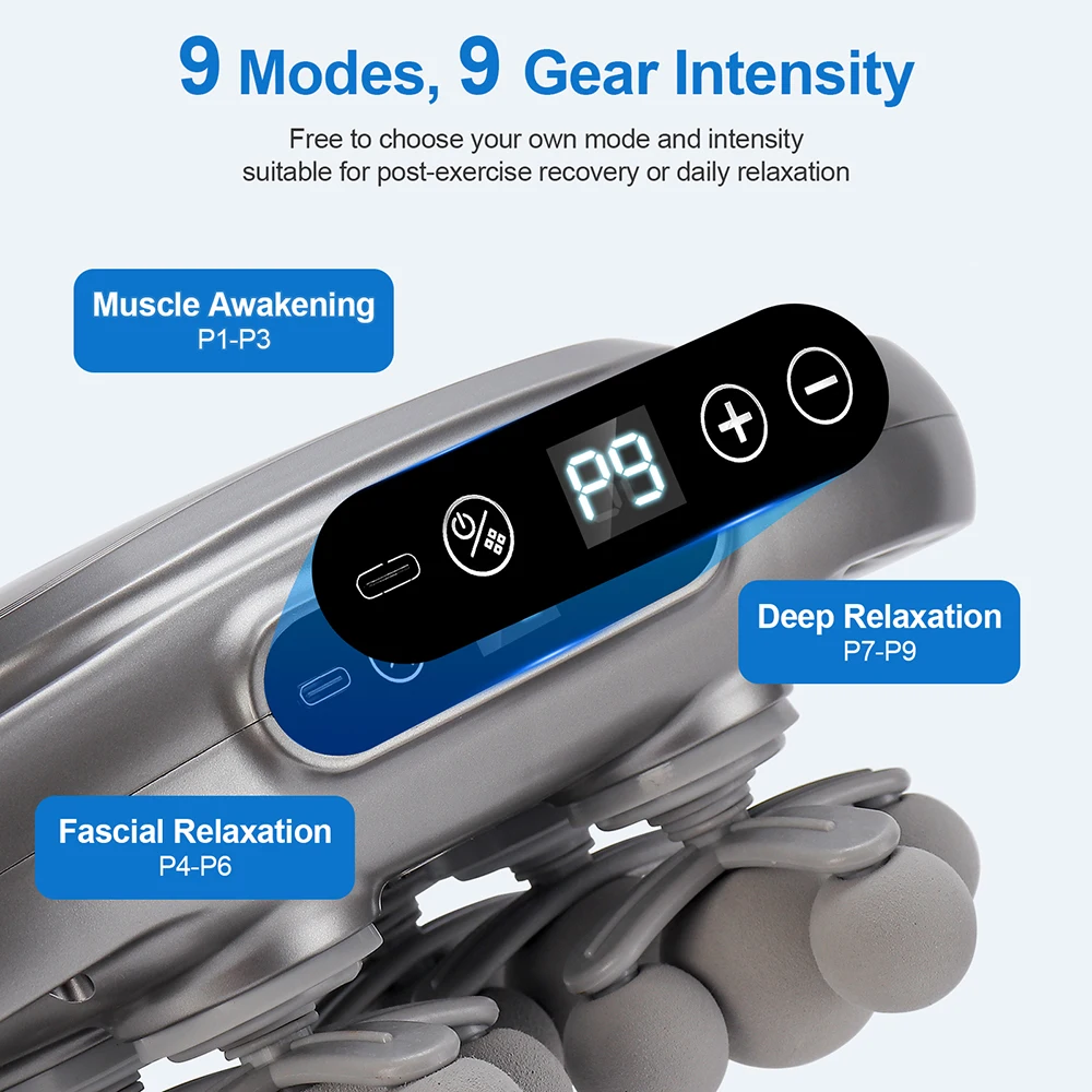 22-Head Fascia Gun High-Frequency Vibration Body Massage Gun Back and Waist Massager Massager Neck Shoulder Massager masajeador 22-Head Fascia Gun High-Frequency Vibration Body Massage Gun Back and Waist Massager Massager Neck Shoulder Massager masajeador