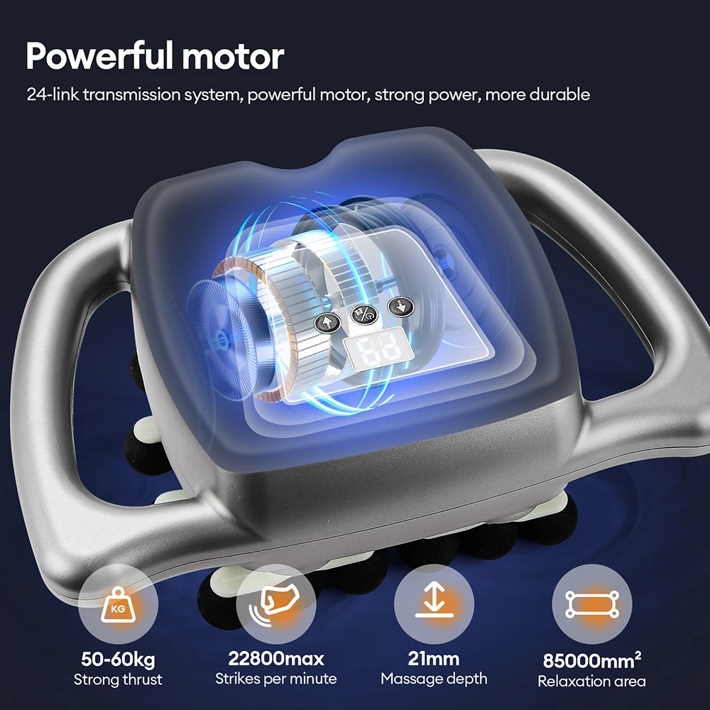22-Head Fascia Gun High-Frequency Vibration Body Massage Gun Back and Waist Massager Massager Neck Shoulder Massager masajeador 22-Head Fascia Gun High-Frequency Vibration Body Massage Gun Back and Waist Massager Massager Neck Shoulder Massager masajeador