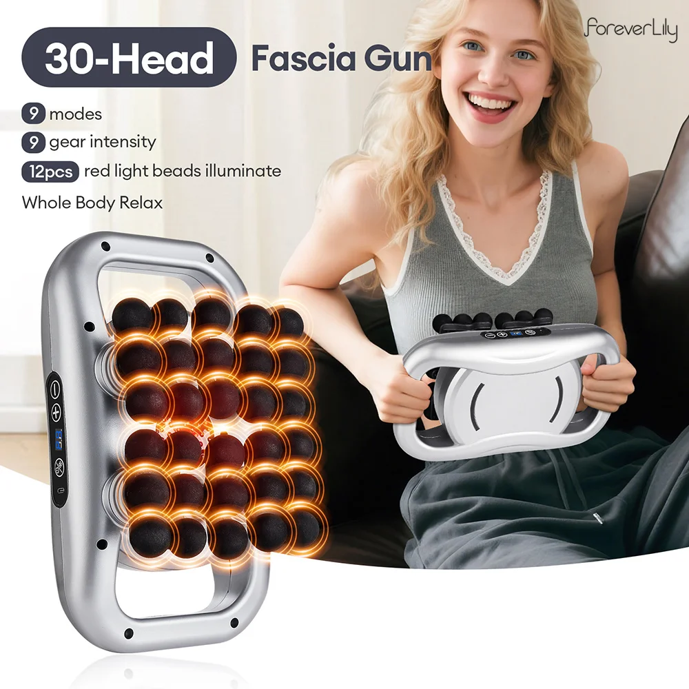 22-Head Fascia Gun High-Frequency Vibration Body Massage Gun Back and Waist Massager Massager Neck Shoulder Massager masajeador 22-Head Fascia Gun High-Frequency Vibration Body Massage Gun Back and Waist Massager Massager Neck Shoulder Massager masajeador