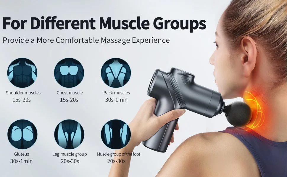 Massage Gun Silent Brushless Motor Portable Massager with 4 Interchangeable Head Deep Muscle Relief and Relaxation Gifts Massage Gun Silent Brushless Motor Portable Massager with 4 Interchangeable Head Deep Muscle Relief and Relaxation Gifts