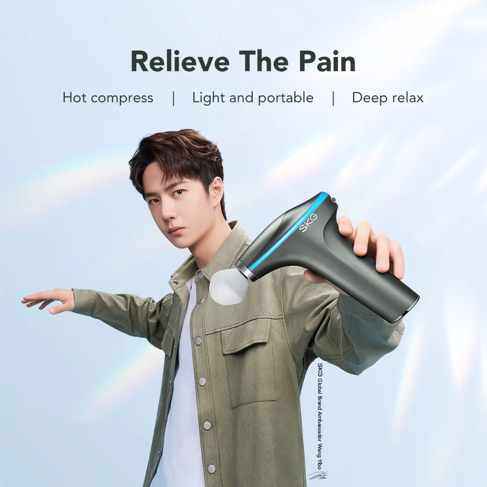 SKG F7-E Massage Gun with Heat, Professional Massage Gun Deep Tissue Handheld Muscle Massager for Athlete Post-Sport Pain Relief SKG F7-E Massage Gun with Heat, Professional Massage Gun Deep Tissue Handheld Muscle Massager for Athlete Post-Sport Pain Relief