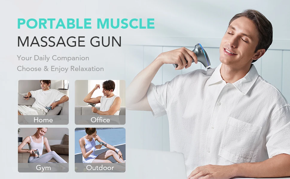 SKG F7-E Massage Gun with Heat, Professional Massage Gun Deep Tissue Handheld Muscle Massager for Athlete Post-Sport Pain Relief SKG F7-E Massage Gun with Heat, Professional Massage Gun Deep Tissue Handheld Muscle Massager for Athlete Post-Sport Pain Relief