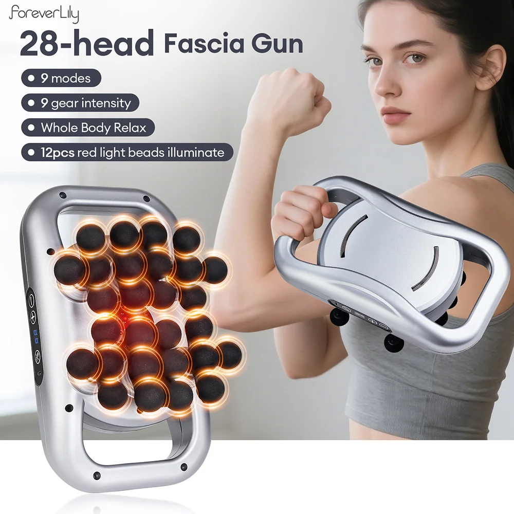 22-Head Fascia Gun High-Frequency Vibration Body Massage Gun Back and Waist Massager Neck Shoulder Massager Muscle masajeador 22-Head Fascia Gun High-Frequency Vibration Body Massage Gun Back and Waist Massager Neck Shoulder Massager Muscle masajeador