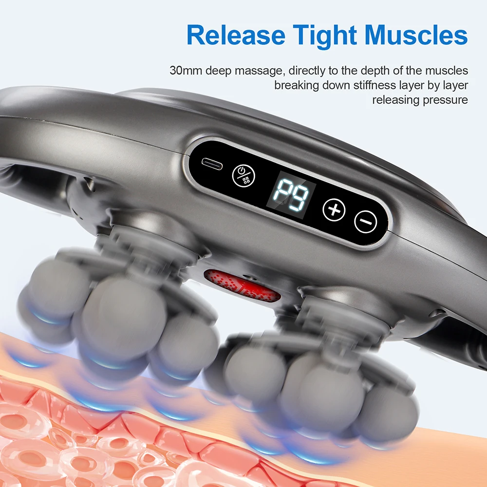 22-Head Fascia Gun High-Frequency Vibration Body Massage Gun Back and Waist Massager Neck Shoulder Massager Muscle masajeador 22-Head Fascia Gun High-Frequency Vibration Body Massage Gun Back and Waist Massager Neck Shoulder Massager Muscle masajeador