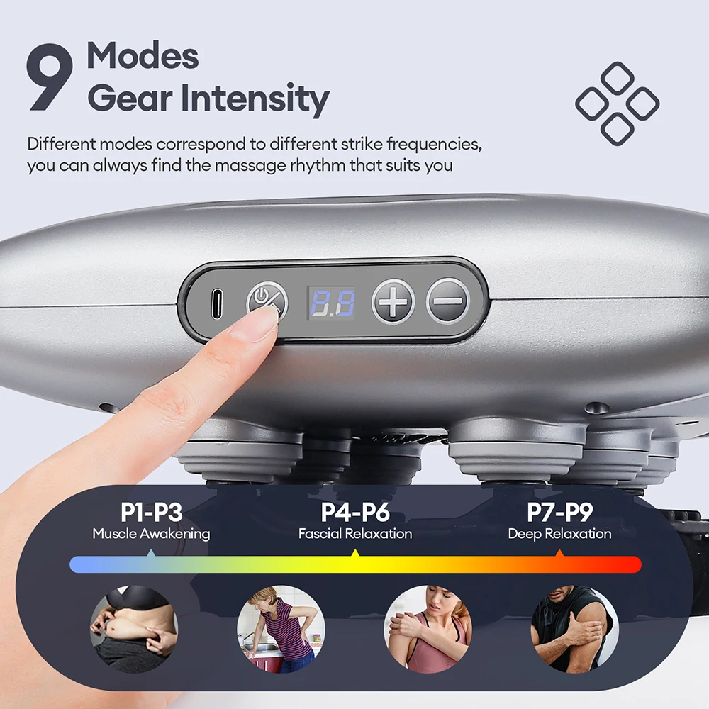 22-Head Fascia Gun High-Frequency Vibration Body Massage Gun Back and Waist Massager Neck Shoulder Massager Muscle masajeador 22-Head Fascia Gun High-Frequency Vibration Body Massage Gun Back and Waist Massager Neck Shoulder Massager Muscle masajeador