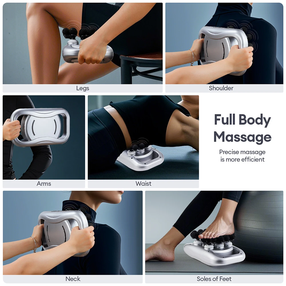 22-Head Fascia Gun High-Frequency Vibration Body Massage Gun Back and Waist Massager Neck Shoulder Massager Muscle masajeador 22-Head Fascia Gun High-Frequency Vibration Body Massage Gun Back and Waist Massager Neck Shoulder Massager Muscle masajeador