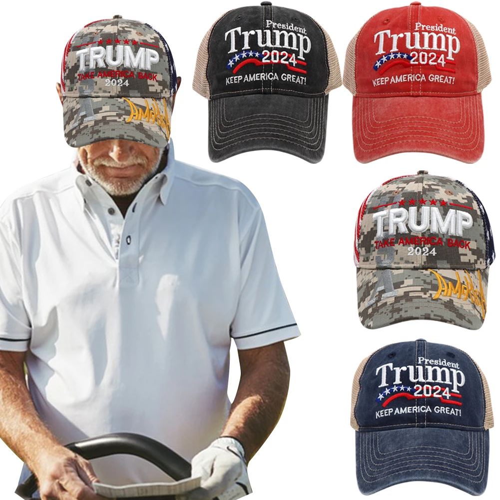 Trump 2024 Baseball Cap Keep America Great Duck Tongue Hat 3D Embroidery Snapback President Hat Adjustable for Outdoor Sports Trump 2024 Baseball Cap Keep America Great Duck Tongue Hat 3D Embroidery Snapback President Hat Adjustable for Outdoor Sports