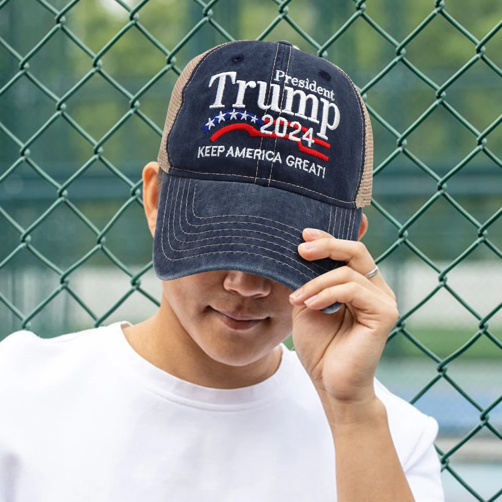 Trump 2024 Baseball Cap Keep America Great Duck Tongue Hat 3D Embroidery Snapback President Hat Adjustable for Outdoor Sports Trump 2024 Baseball Cap Keep America Great Duck Tongue Hat 3D Embroidery Snapback President Hat Adjustable for Outdoor Sports