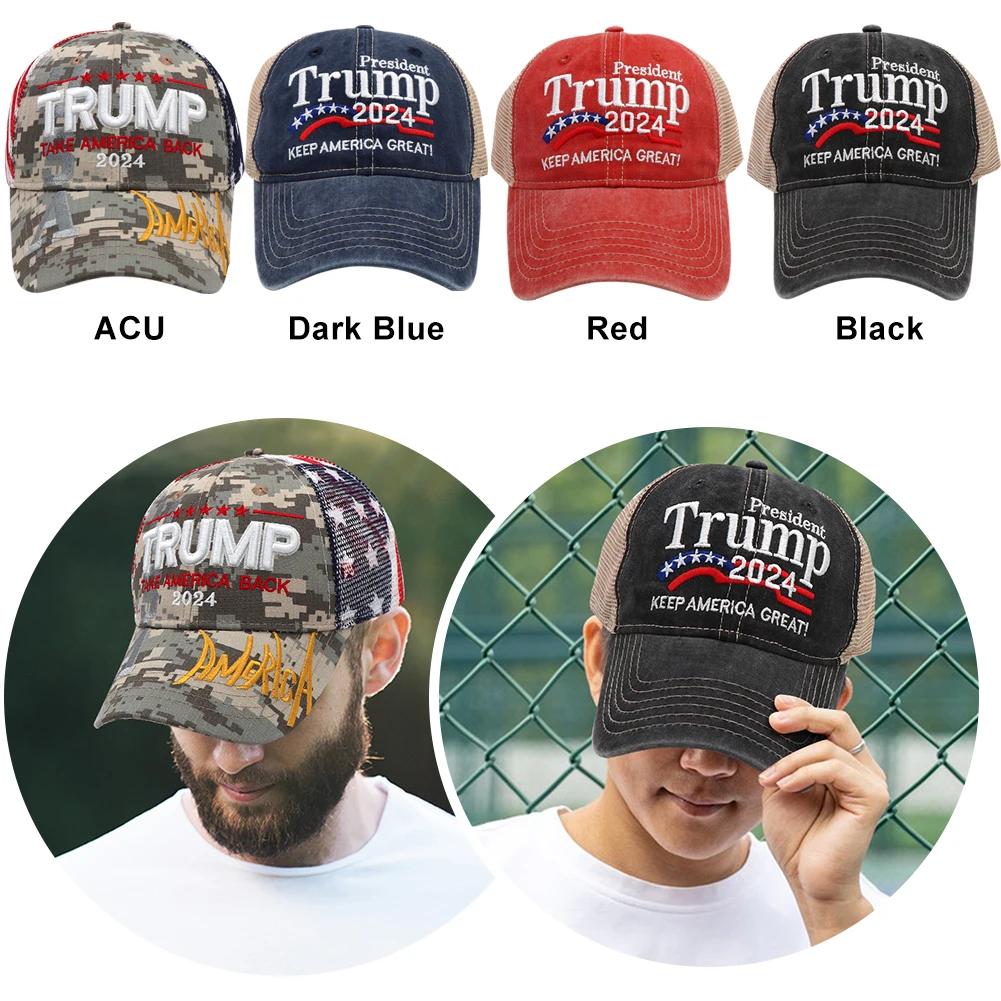 Trump 2024 Baseball Cap Keep America Great Duck Tongue Hat 3D Embroidery Snapback President Hat Adjustable for Outdoor Sports Trump 2024 Baseball Cap Keep America Great Duck Tongue Hat 3D Embroidery Snapback President Hat Adjustable for Outdoor Sports