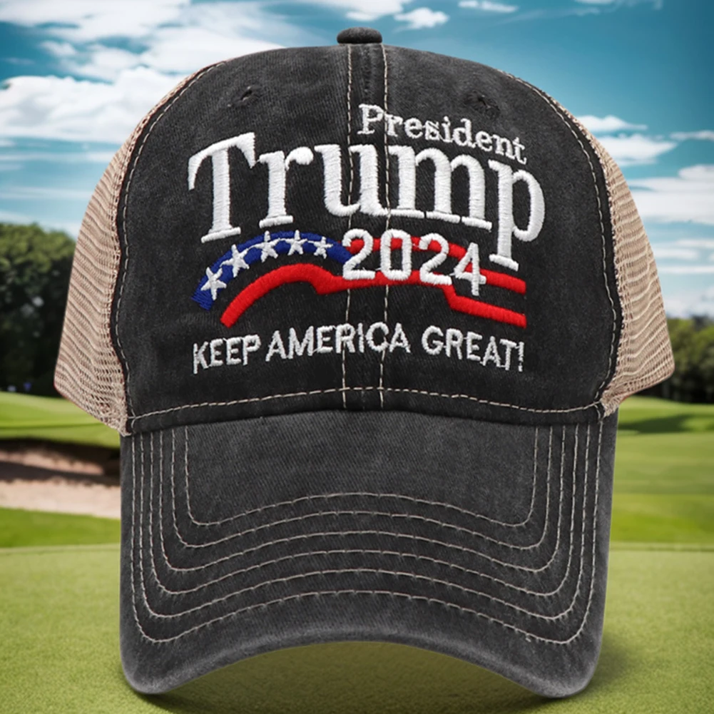 Trump 2024 Baseball Cap Keep America Great Duck Tongue Hat 3D Embroidery Snapback President Hat Adjustable for Outdoor Sports Trump 2024 Baseball Cap Keep America Great Duck Tongue Hat 3D Embroidery Snapback President Hat Adjustable for Outdoor Sports
