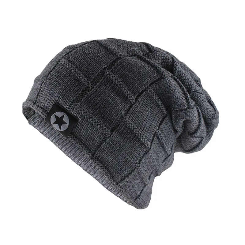 New Fashion Winter Warm Knit Beanies Men Women Outdoor Hats Thick Plush Unisex Hats Casual Star Knitted Snow Prevention Gorras New Fashion Winter Warm Knit Beanies Men Women Outdoor Hats Thick Plush Unisex Hats Casual Star Knitted Snow Prevention Gorras
