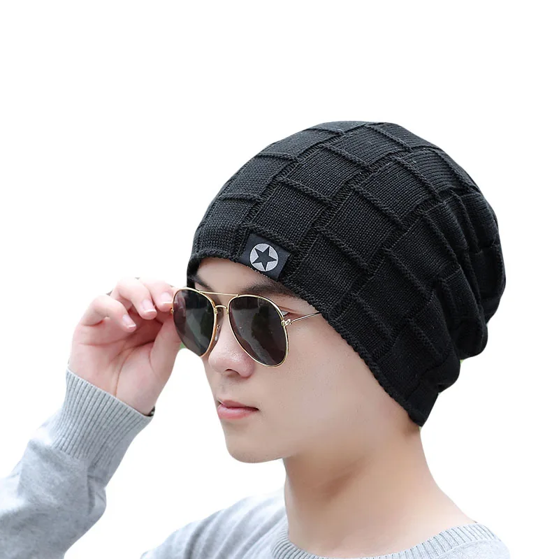 New Fashion Winter Warm Knit Beanies Men Women Outdoor Hats Thick Plush Unisex Hats Casual Star Knitted Snow Prevention Gorras New Fashion Winter Warm Knit Beanies Men Women Outdoor Hats Thick Plush Unisex Hats Casual Star Knitted Snow Prevention Gorras