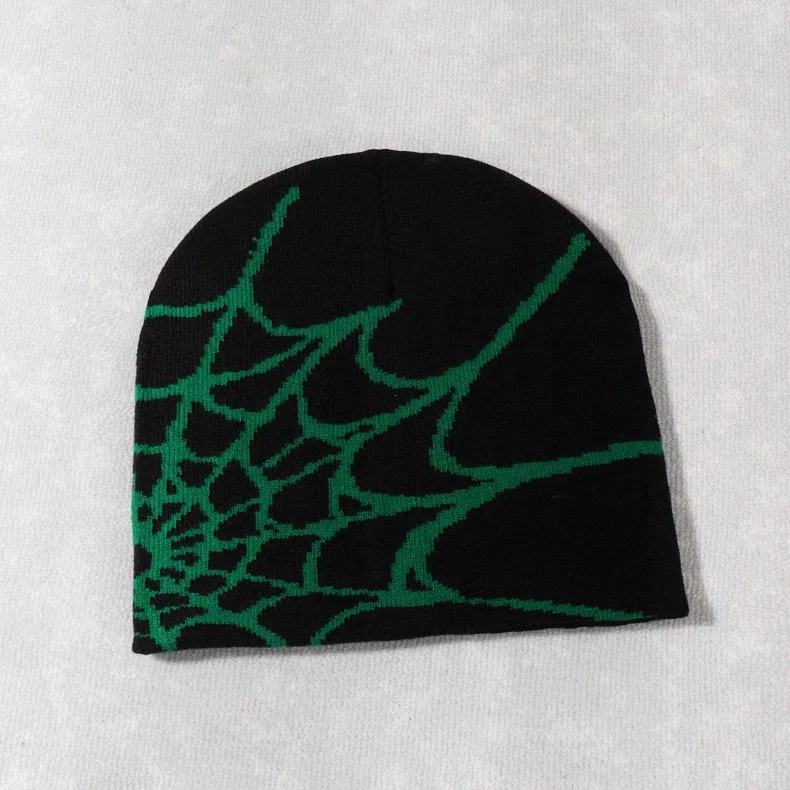 Knitting Spider Web Design Hat Skullies Beanies for Men Women Pullover Pile Cap Y2k Goth Warm Beanie Hats New Hip-hop Street Cap Knitting Spider Web Design Hat Skullies Beanies for Men Women Pullover Pile Cap Y2k Goth Warm Beanie Hats New Hip-hop Street Cap