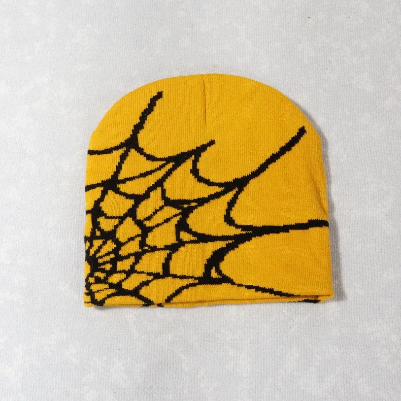 Knitting Spider Web Design Hat Skullies Beanies for Men Women Pullover Pile Cap Y2k Goth Warm Beanie Hats New Hip-hop Street Cap Knitting Spider Web Design Hat Skullies Beanies for Men Women Pullover Pile Cap Y2k Goth Warm Beanie Hats New Hip-hop Street Cap