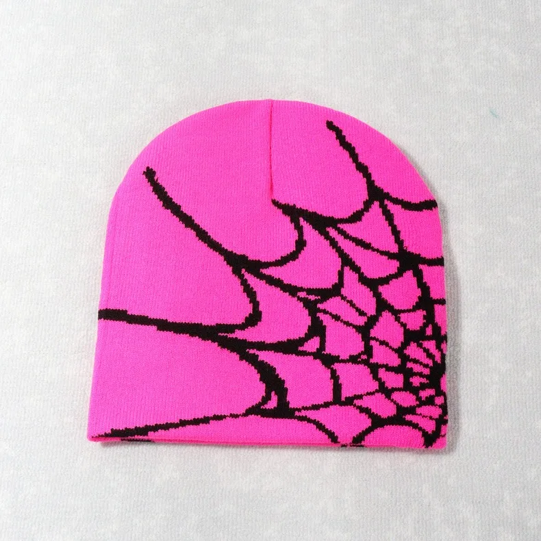Knitting Spider Web Design Hat Skullies Beanies for Men Women Pullover Pile Cap Y2k Goth Warm Beanie Hats New Hip-hop Street Cap Knitting Spider Web Design Hat Skullies Beanies for Men Women Pullover Pile Cap Y2k Goth Warm Beanie Hats New Hip-hop Street Cap