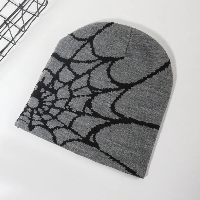 Knitting Spider Web Design Hat Skullies Beanies for Men Women Pullover Pile Cap Y2k Goth Warm Beanie Hats New Hip-hop Street Cap Knitting Spider Web Design Hat Skullies Beanies for Men Women Pullover Pile Cap Y2k Goth Warm Beanie Hats New Hip-hop Street Cap