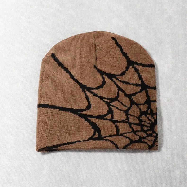 Knitting Spider Web Design Hat Skullies Beanies for Men Women Pullover Pile Cap Y2k Goth Warm Beanie Hats New Hip-hop Street Cap Knitting Spider Web Design Hat Skullies Beanies for Men Women Pullover Pile Cap Y2k Goth Warm Beanie Hats New Hip-hop Street Cap