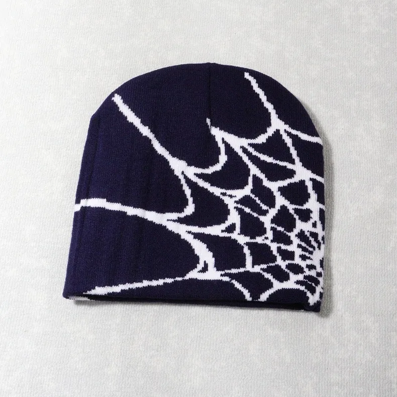 Knitting Spider Web Design Hat Skullies Beanies for Men Women Pullover Pile Cap Y2k Goth Warm Beanie Hats New Hip-hop Street Cap Knitting Spider Web Design Hat Skullies Beanies for Men Women Pullover Pile Cap Y2k Goth Warm Beanie Hats New Hip-hop Street Cap