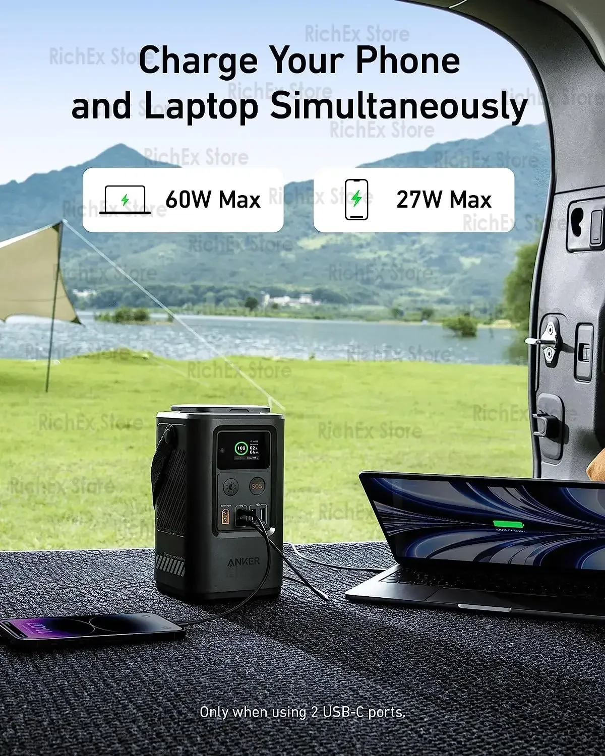 New Anker Power Bank (PowerCore Reserve 192Wh) 60000mAh LiFePO4 Portable Charger with Smart Digital Display New Anker Power Bank (PowerCore Reserve 192Wh) 60000mAh LiFePO4 Portable Charger with Smart Digital Display