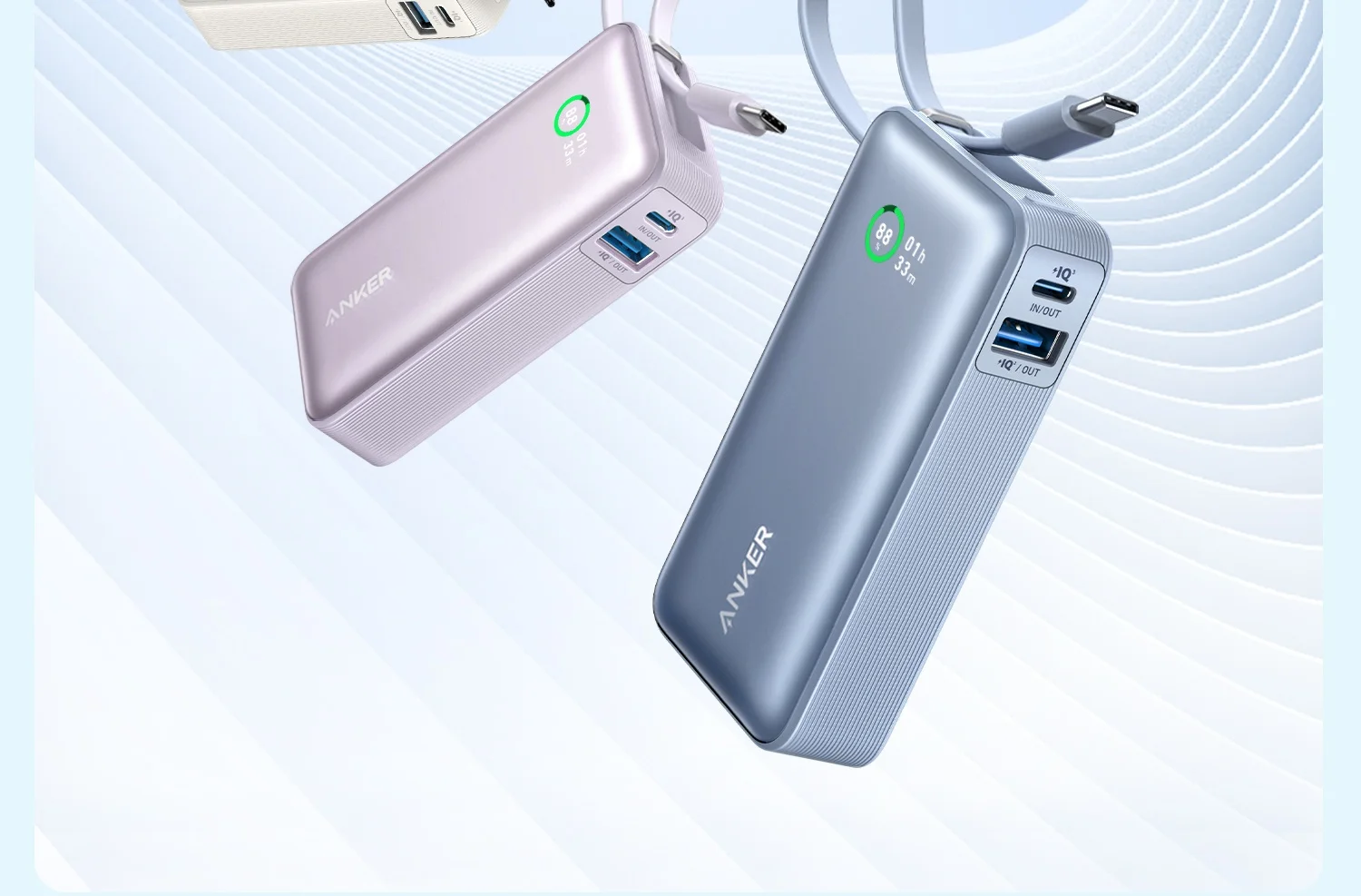 Anker 2025 New Built-In Cable Power Bank Fast Charging Large Capacity Mobile Power Bank Compact And Portable Can Be Used On Airp Anker 2025 New Built-In Cable Power Bank Fast Charging Large Capacity Mobile Power Bank Compact And Portable Can Be Used On Airp