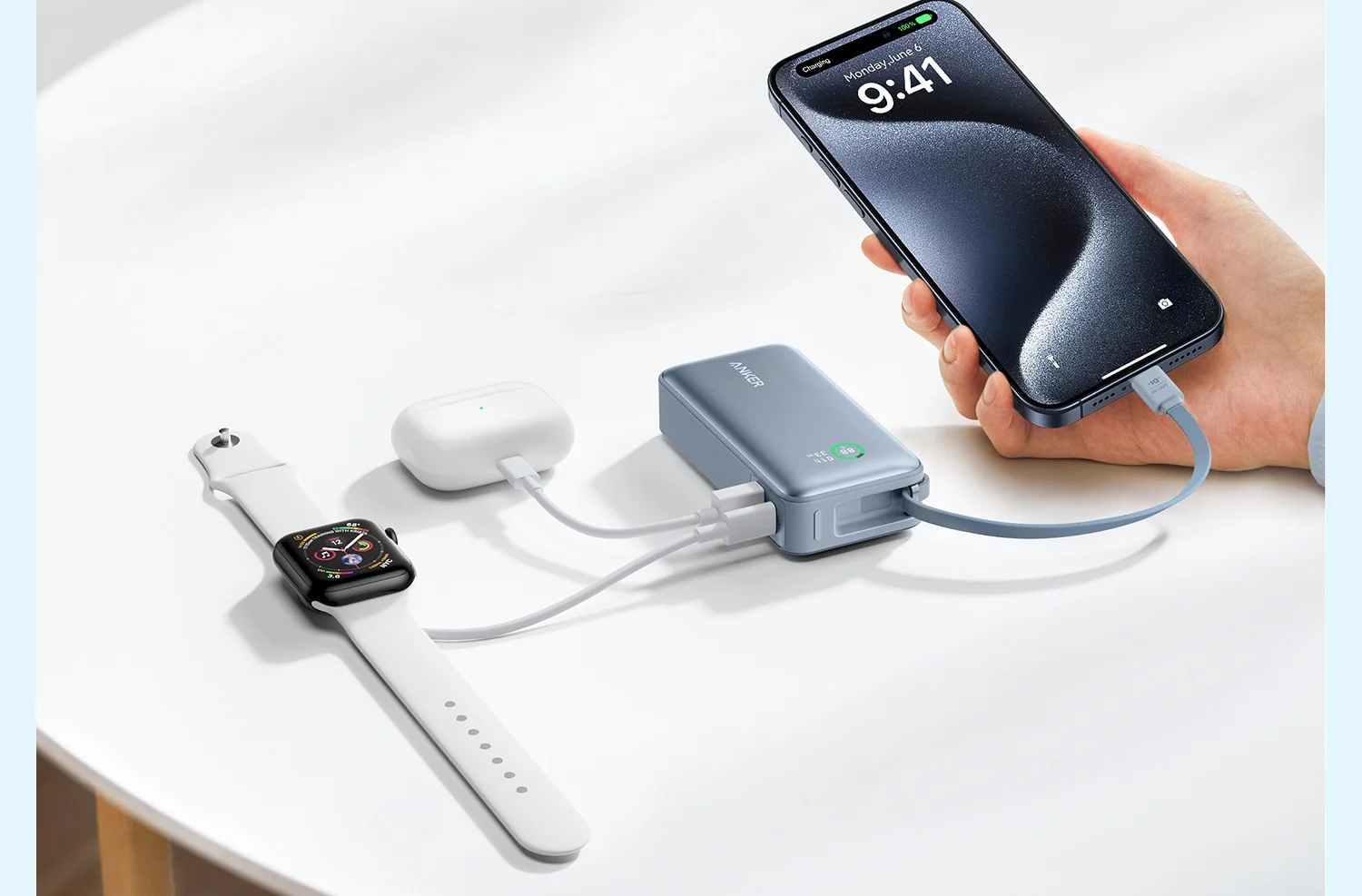 Anker 2025 New Built-In Cable Power Bank Fast Charging Large Capacity Mobile Power Bank Compact And Portable Can Be Used On Airp Anker 2025 New Built-In Cable Power Bank Fast Charging Large Capacity Mobile Power Bank Compact And Portable Can Be Used On Airp