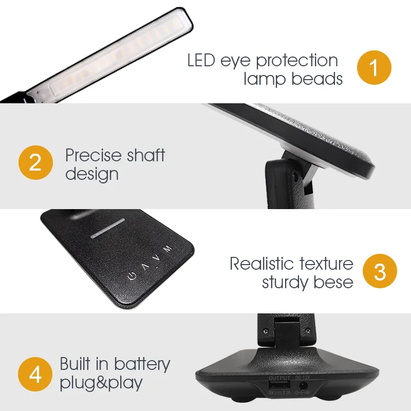 LAOPAO 10W QI Wireless Charging LED Desk Lamp USB Charging Port Sliding Dimmable Auto Timer with Night Light Table Lamp LAOPAO 10W QI Wireless Charging LED Desk Lamp USB Charging Port Sliding Dimmable Auto Timer with Night Light Table Lamp
