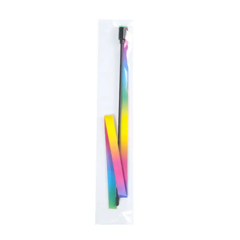 Pet Cat Toys Cute Funny Rainbow Strips Stick Cat Teaser Wand Pet Toys for Cats Interactive Toys Cat Supplies Pet Products Pet Cat Toys Cute Funny Rainbow Strips Stick Cat Teaser Wand Pet Toys for Cats Interactive Toys Cat Supplies Pet Products