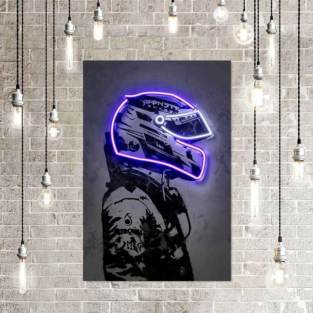 Modern Cool Poster Wall Art Neon Motorcycle Helmet Simple Posters Canvas Prints Painting Home Bedroom Living Room Decor Gift Modern Cool Poster Wall Art Neon Motorcycle Helmet Simple Posters Canvas Prints Painting Home Bedroom Living Room Decor Gift