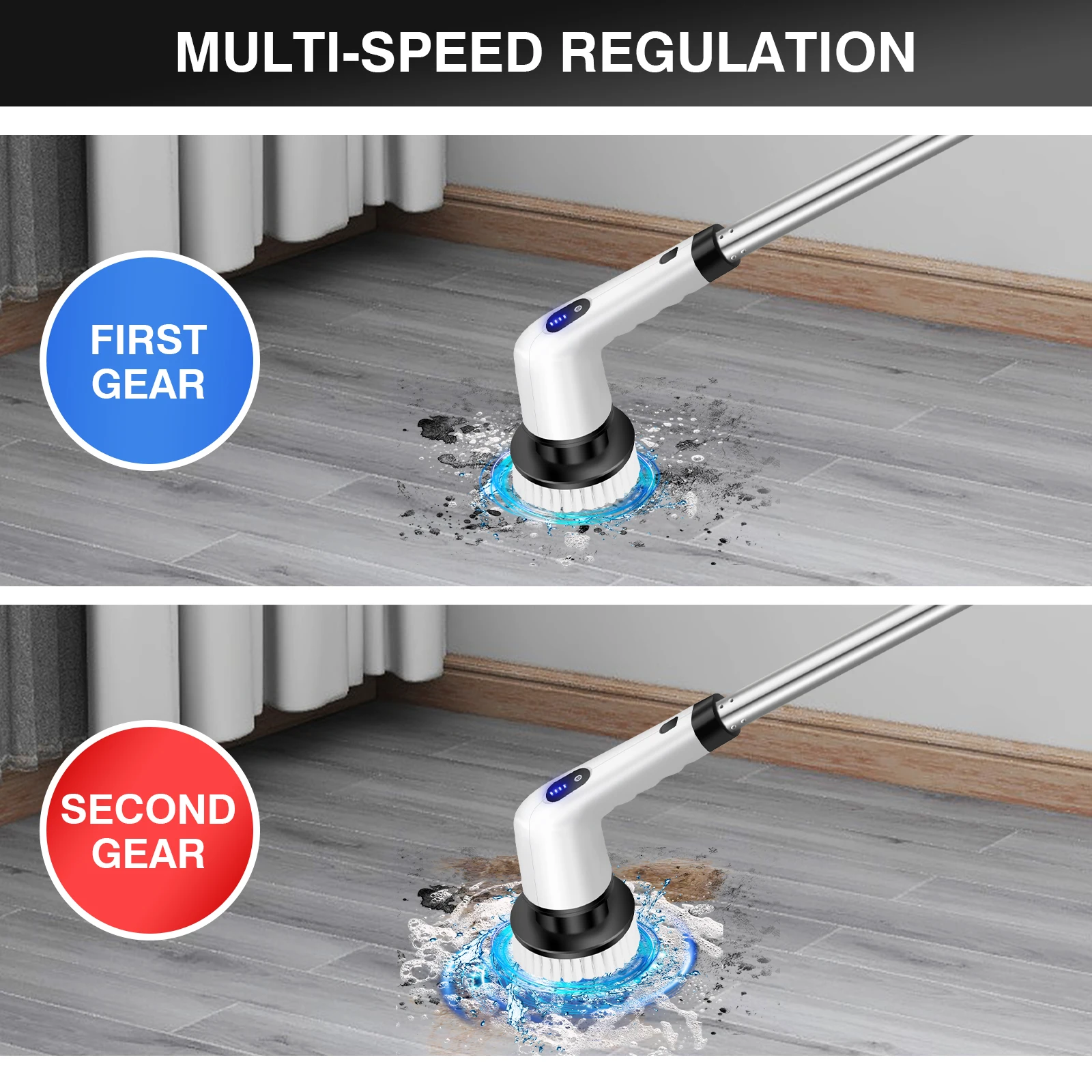 DayPlus Cordless Electric Cleaning Brush 10-in-1 Multifunctional Spin Scrubber Kitchen Bathroom Cleaning Brush Rotary Cleaner DayPlus Cordless Electric Cleaning Brush 10-in-1 Multifunctional Spin Scrubber Kitchen Bathroom Cleaning Brush Rotary Cleaner