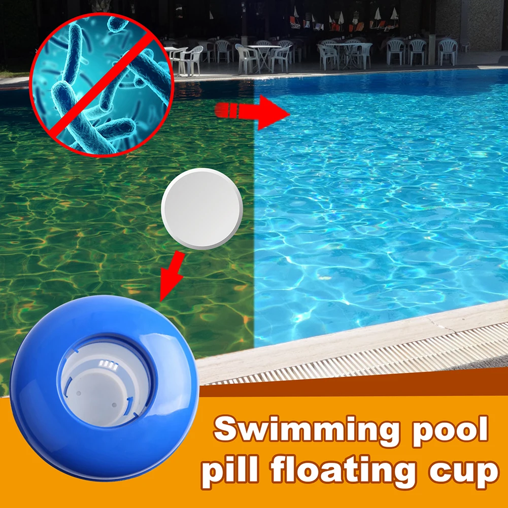 Swimming Pool Storage Holder Chlorine Tablet Automatic Dispenser Spa Pool Cleaner Swimming Pool Cleaning Pill Disinfecting Box Swimming Pool Storage Holder Chlorine Tablet Automatic Dispenser Spa Pool Cleaner Swimming Pool Cleaning Pill Disinfecting Box