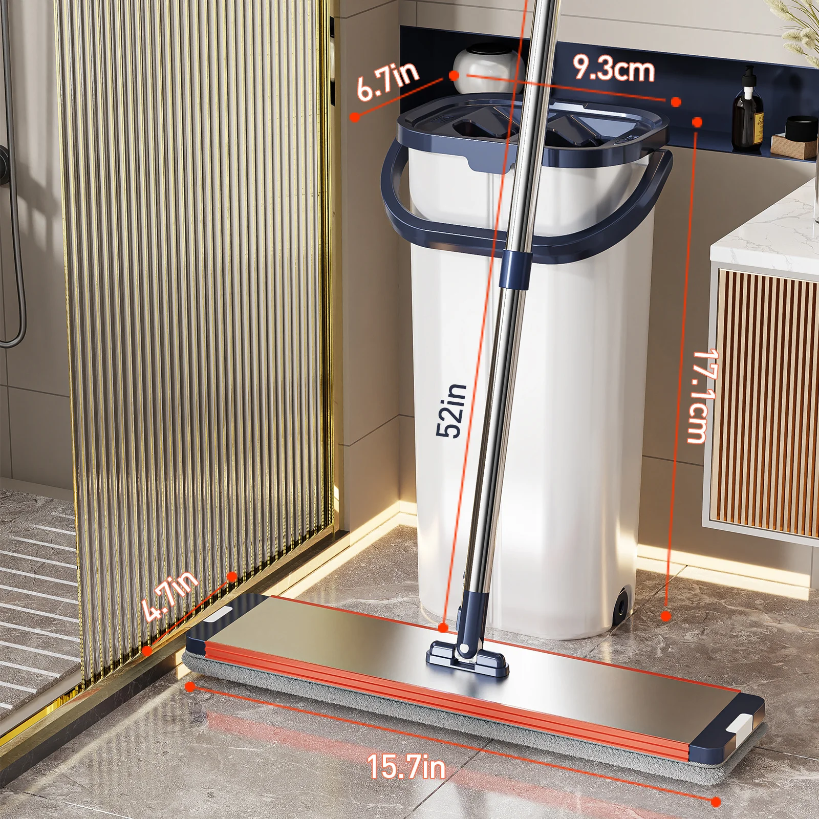 Floor washing mop,, Mop Buckets Separate Clean and Dirty Water,with Bucket Hand Free Lazy Cleaning Mop House Cleaning Floor washing mop,, Mop Buckets Separate Clean and Dirty Water,with Bucket Hand Free Lazy Cleaning Mop House Cleaning