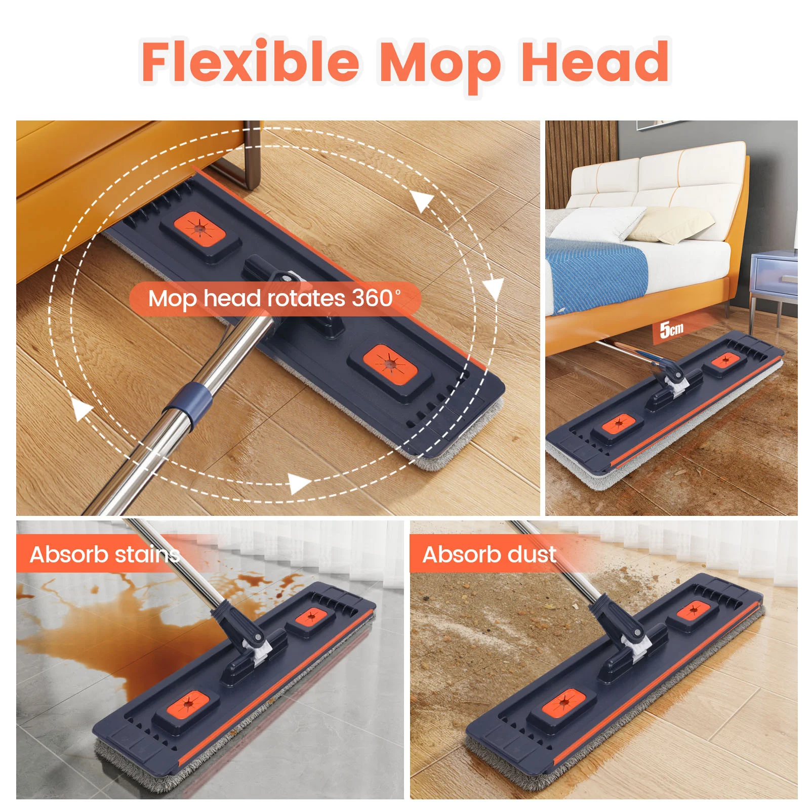 Floor washing mop,, Mop Buckets Separate Clean and Dirty Water,with Bucket Hand Free Lazy Cleaning Mop House Cleaning Floor washing mop,, Mop Buckets Separate Clean and Dirty Water,with Bucket Hand Free Lazy Cleaning Mop House Cleaning